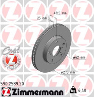 590.2589.20 Brzdový kotouč COAT Z ZIMMERMANN