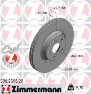 590.2598.20 Brzdový kotouč COAT Z ZIMMERMANN