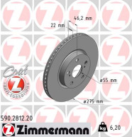 590.2812.20 Brzdový kotouč COAT Z ZIMMERMANN