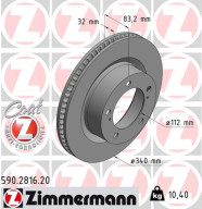 590.2816.20 Brzdový kotouč COAT Z ZIMMERMANN