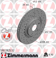 590.2825.52 Brzdový kotouč SPORT BRAKE DISC COAT Z ZIMMERMANN