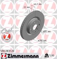 590.2831.20 Brzdový kotouč COAT Z ZIMMERMANN