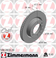 590.2833.20 Brzdový kotouč COAT Z ZIMMERMANN