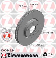 600.3249.20 Brzdový kotouč COAT Z ZIMMERMANN