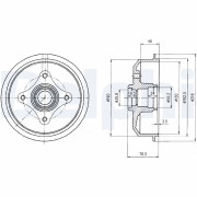 BF109 Brzdový buben DELPHI