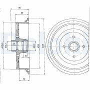 BF182 Brzdový buben DELPHI