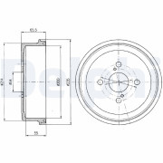 BF250 Brzdový buben DELPHI