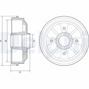 BF282 Brzdový buben DELPHI