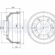 BF317 Brzdový buben DELPHI