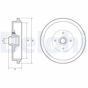 BF320 Brzdový buben DELPHI