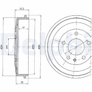 BF323 Brzdový buben DELPHI