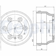 BF330 Brzdový buben DELPHI