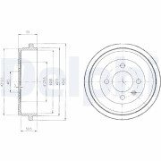 BF410 Brzdový buben DELPHI