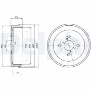 BF412 Brzdový buben DELPHI