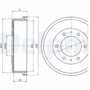 BF416 Brzdový buben DELPHI