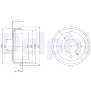 BF435 Brzdový buben DELPHI