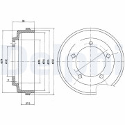 BF479 Brzdový buben DELPHI