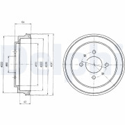 BF485 Brzdový buben DELPHI