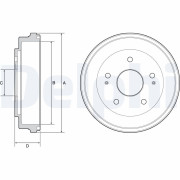BF504 Brzdový buben DELPHI