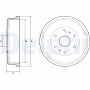 BF505 Brzdový buben DELPHI