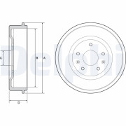 BF513 Brzdový buben DELPHI