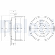 BF517 Brzdový buben DELPHI