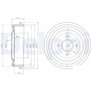 BF52 Brzdový buben DELPHI