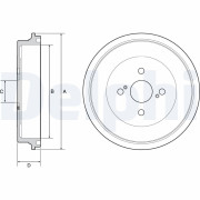 BF560 Brzdový buben DELPHI