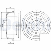 BF82 Brzdový buben DELPHI