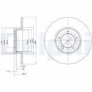 BG2021 Brzdový kotouč DELPHI