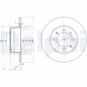 BG2112 Brzdový kotouč DELPHI