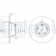 BG2157 Brzdový kotouč DELPHI