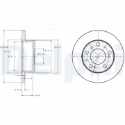 BG2253 Brzdový kotouč DELPHI