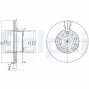 BG2306 Brzdový kotouč DELPHI
