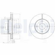 BG2350 Brzdový kotouč DELPHI