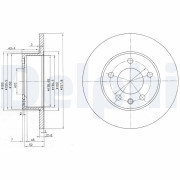 BG2380 Brzdový kotouč DELPHI
