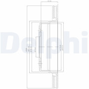 BG2436 Brzdový kotouč DELPHI