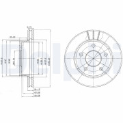 BG2472 Brzdový kotouč DELPHI
