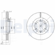 BG2524 Brzdový kotouč DELPHI