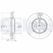 BG2619 Brzdový kotouč DELPHI