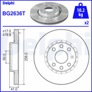 BG2636T DELPHI brzdový kotúč BG2636T DELPHI