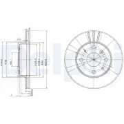 BG2656 Brzdový kotouč DELPHI
