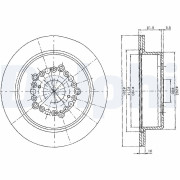 BG2662 Brzdový kotouč DELPHI