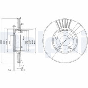 BG2745C Brzdový kotouč DELPHI