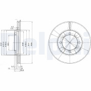 BG2808 Brzdový kotouč DELPHI