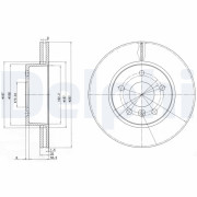 BG2860 Brzdový kotouč DELPHI