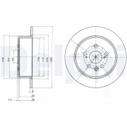 BG2884 Brzdový kotouč DELPHI