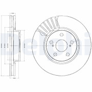BG2887 Brzdový kotouč DELPHI