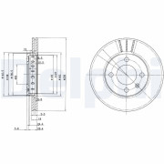 BG2982 Brzdový kotouč DELPHI