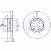 BG3033 Brzdový kotouč DELPHI